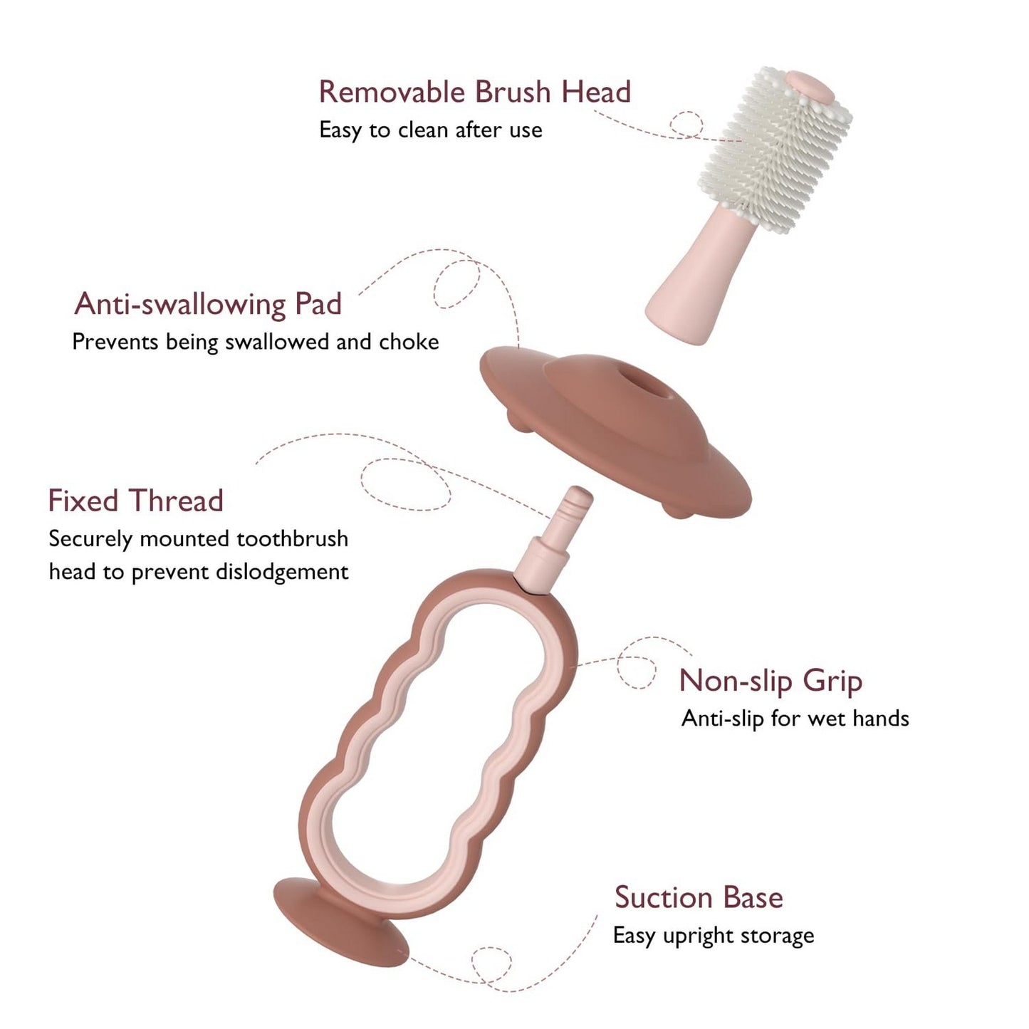 Momcozy Baby 360 Soft Silicone Bristles Tooth Brus