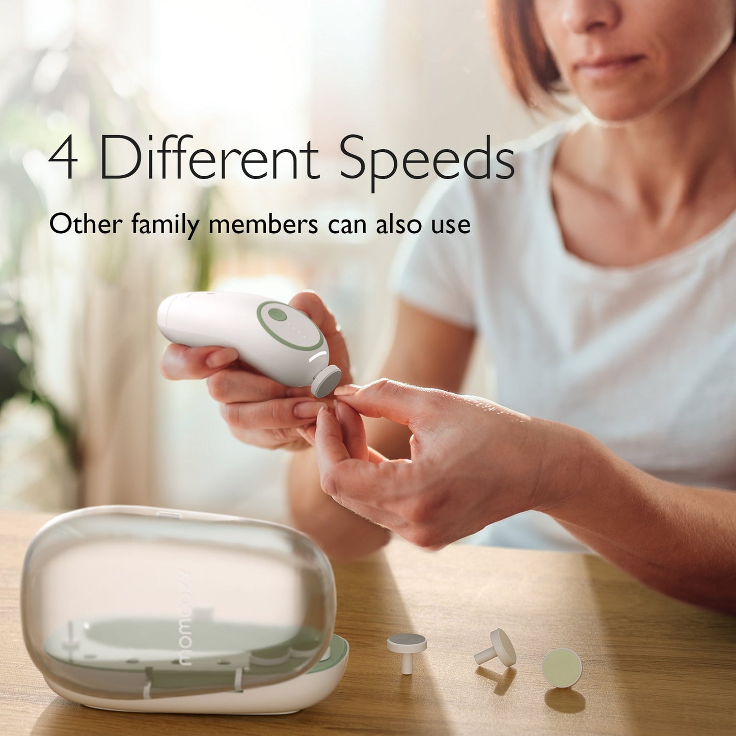 Momcozy Baby Electric Nail File Grooming Green