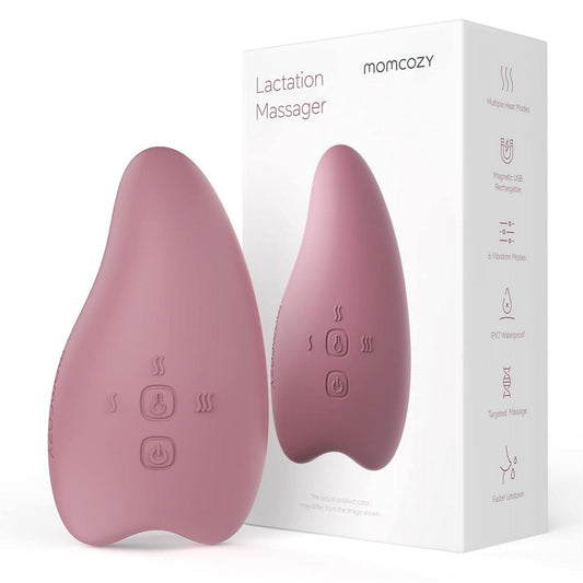 Momcozy Lactation Breastfeeding Massager Maternity Accessory Maroon