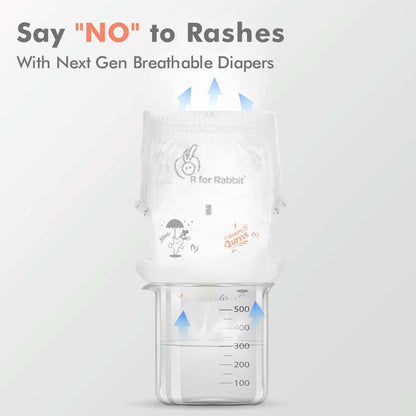 R for Rabbit Feather Diapers L