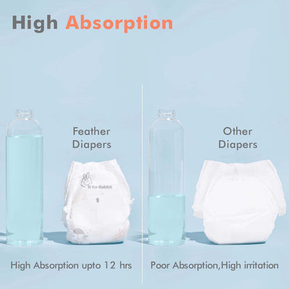R for Rabbit Feather Diapers M
