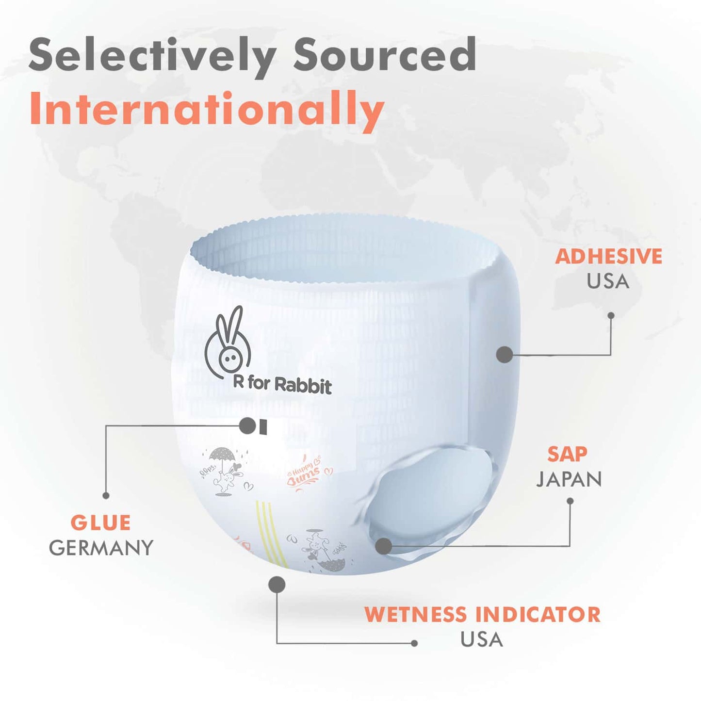 R for Rabbit Feather Diapers M