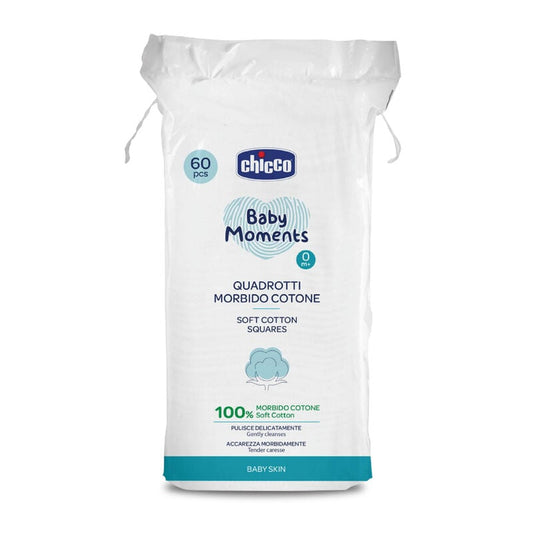 Chicco Baby Soft Cotton Square (60Pcs)